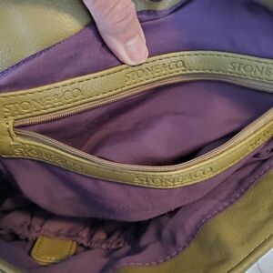 VTG Olive Green/Purple Interior Bag